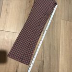 Urban Outfitters Plaid Stretch Crop Kick Flare Pants red black Sz 0 Photo 8