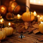 Gothic Black & White Bat Pendant Spooky Season‎ Necklace Photo 7