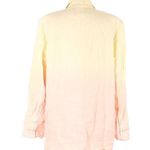 Nicole Miller Vintage 90s  Oversized Linen Blazer Yellow Pink Gradient Ombre sz M Photo 2