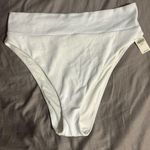 Aerie  White High Cut Cheeky Bikini Bottom Size XL Photo 0
