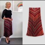 ZARA  Pleated Metallic Holiday Midi Skirt XS Photo 5