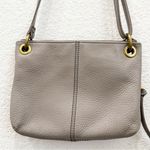 Fossil Karli Taupe Light Gray Cow Hide Leather Crossbody Bag Photo 7