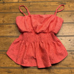 Eyeshadow  Tiered Ruched Middle Pink‎ Spaghetti Tank Top Size Medium Photo 0