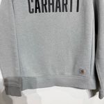 Carhartt  Gray Logo Crewneck Sweatshirt Sz M Photo 3