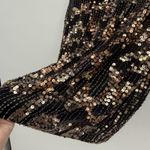 Chico's Black Gold Sequin Tank Top Sleeveless Y2k Size 3 (Large) Formal Party Photo 4