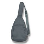 Unisex Gray Canvas Sling Crossbody Backpack Chest Bag Travel Daypack‎ Photo 1
