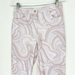 Aritzia Wilfred Free  Vera Pant Soft Swirls Neutrals Size 6 High Rise Straight Photo 2