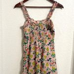 Urban Outfitters  Women’s Dress Pink Fruit Smocked Back Mini Ruffles Size Small Photo 1