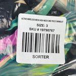 Torrid Black Floral Wireless Mesh High Neck One Piece Swimsuit Sz.3 NWT Photo 7