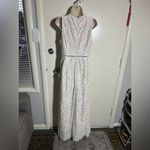 New Lulus Amora White Lace Jumpsuit wide leg size medium. Photo 1