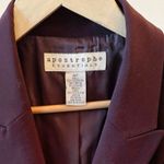 Aeropostale Curvy Plus  Women’s Blazer Size 16P Deep Merlot Red/Purple Photo 3