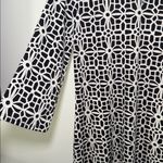 Tacera  Women’s Black‎ and White Long Sleeve Shift Dress Business Casual Large Photo 1
