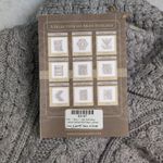 NWT Aran Sweater Market Gray Cable Knit Turtleneck Merino Irish Sweater Size S Photo 8