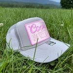 Coors NEW PINK  SnapBack / trucker hat- Pink and gray patch hat Photo 2