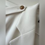 Gold and cream Blazer Structured Silhouette Business Wear White Size 14 Photo 5