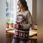 American Eagle Y2k  outfitters along western sweater size small Photo 7