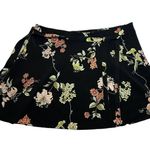 Brandy Melville  Floral Print Genevieve Wrap Mini Skirt Size O/S Dark Romantic Photo 4