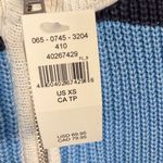 Aerie NWT Beyond Women's Striped Quarter Zip Oversized Knit Sweater XS Nautical Photo 2