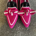 Vivaia Michelle 2.0 Pointed Toe Two Tone Bow Loafer Flats in Pitaya Beige Pink Size 6 Photo 13