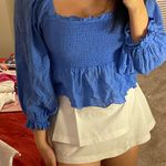 American Eagle Blue Blouse Photo 0