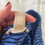 Banana Republic Top Blouse Size Small Blue and Black Pattern Business Su… Photo 3