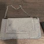 INC International Concepts Silver Rhinestone Clutch Photo 0