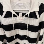 Talbots  Black and White Striped Sweater- NWT Photo 2