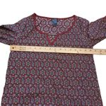 Rue 21 Purple Floral Paisley Print Design Button Sleeve Long Tunic Top Dress Photo 7