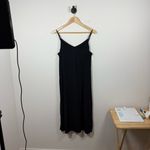 Gap  Women’s Tie Back Cami Midi Dress in Black Size S Photo 2