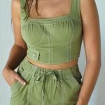 Emory park Emory Green NWT Green Crop Top Photo 0