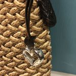 Brighton  Woven Textile‎ Body Leather Trim & Shoulder Strap Casual Bag *read Photo 2