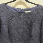 Eliza J Blue Ruched Long Sleeve Rhinestone Cuff Sheath Dress Photo 4