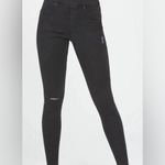 Spanx  Distressed edge skinny jeans sz L washed black Photo 5