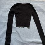 Princess Polly 🛎️ 5/$20  Black Long Sleeve Cropped Size 0 Photo 4
