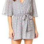 Rebecca Minkoff Steph Slate Gray Floral Romper Photo 0