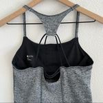 Zella Strappy Active Workout Tank Heathered Gray Shelf Bra Small Photo 5