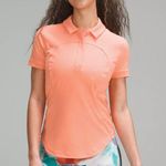 Lululemon Coral quick dry short sleeve polo shirt Photo 0