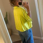 RD Style  Neon Yellow button down shirt  Photo 2