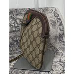Gucci  GG Supreme Monogram Sherry Line Shoulder bag Crossbody in Beige and Brown Photo 4