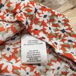 Patrons of Peace Orange Floral Off the Shoulder Ruffle Dress Women’s Medium Photo 4