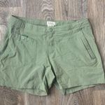 Royal Robbins Women’s Green Ripstop Hiking Shorts Size 6 Outdoor Nylon Blend Photo 0