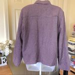 2000s Y2K Vintage Purple white checkered plaid gingham button Photo 2