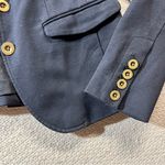 Gap Navy Blue Cotton & Modal Blend Blazer Academia Size 0 EUC Photo 1