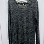 Knox Rose Tunic Sweater with Lace up back Sz L Sage Green Photo 0