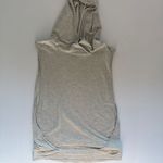 Beyond Yoga  Gray Striped Sleeveless Muscle Tee Hoodie Size Medium Photo 1