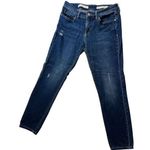 Pilcro and the Letterpress Stet Slim Ankle Distressed Jeans Dark Wash Sz 28 Photo 0