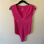Free People NWT  MEG SEAMLESS BODYSUIT HOT PINK M/L Photo 1