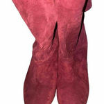 Michael Kors  Carey Booties‎ Size 6 Red Suede Heels Photo 0