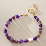 Free People NWT  x Ariana Ost Aurora Choker in Amethyst Photo 0