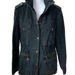 Levi's Levi’s Washed Black Utility Field Cargo Jacket Size Medium Photo 0